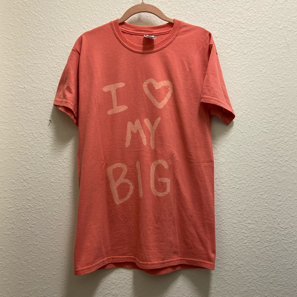 NEW Peach “I Love My Big” Sorority T Shirt